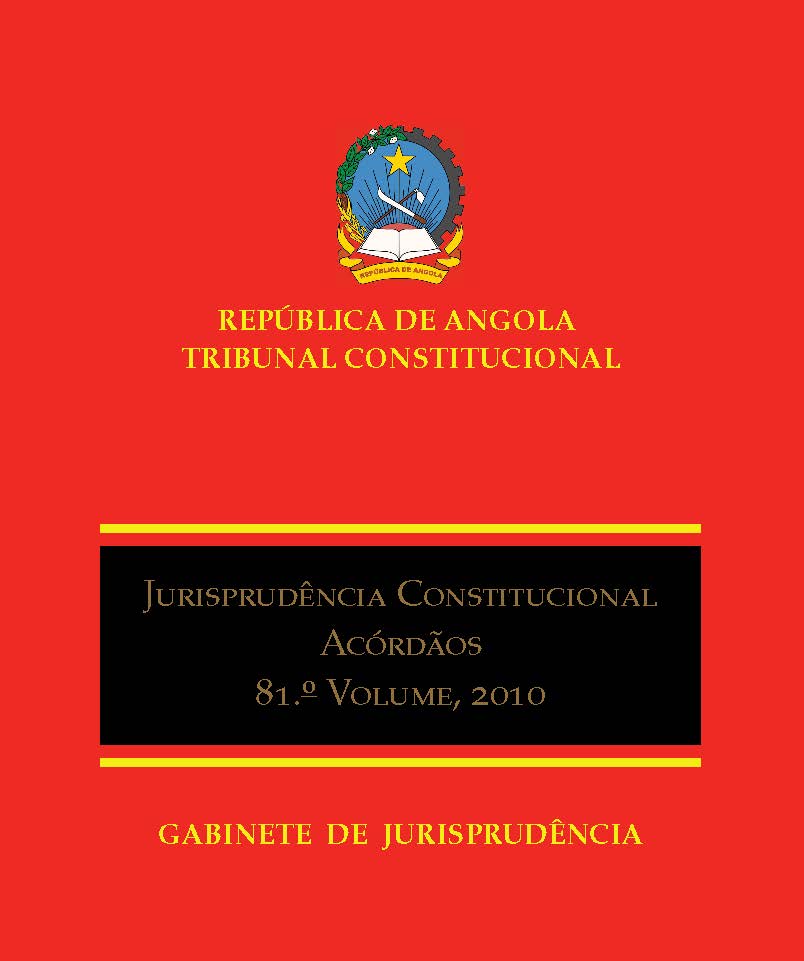 Image of cover of Record of Decisions by the Angola Supreme Court