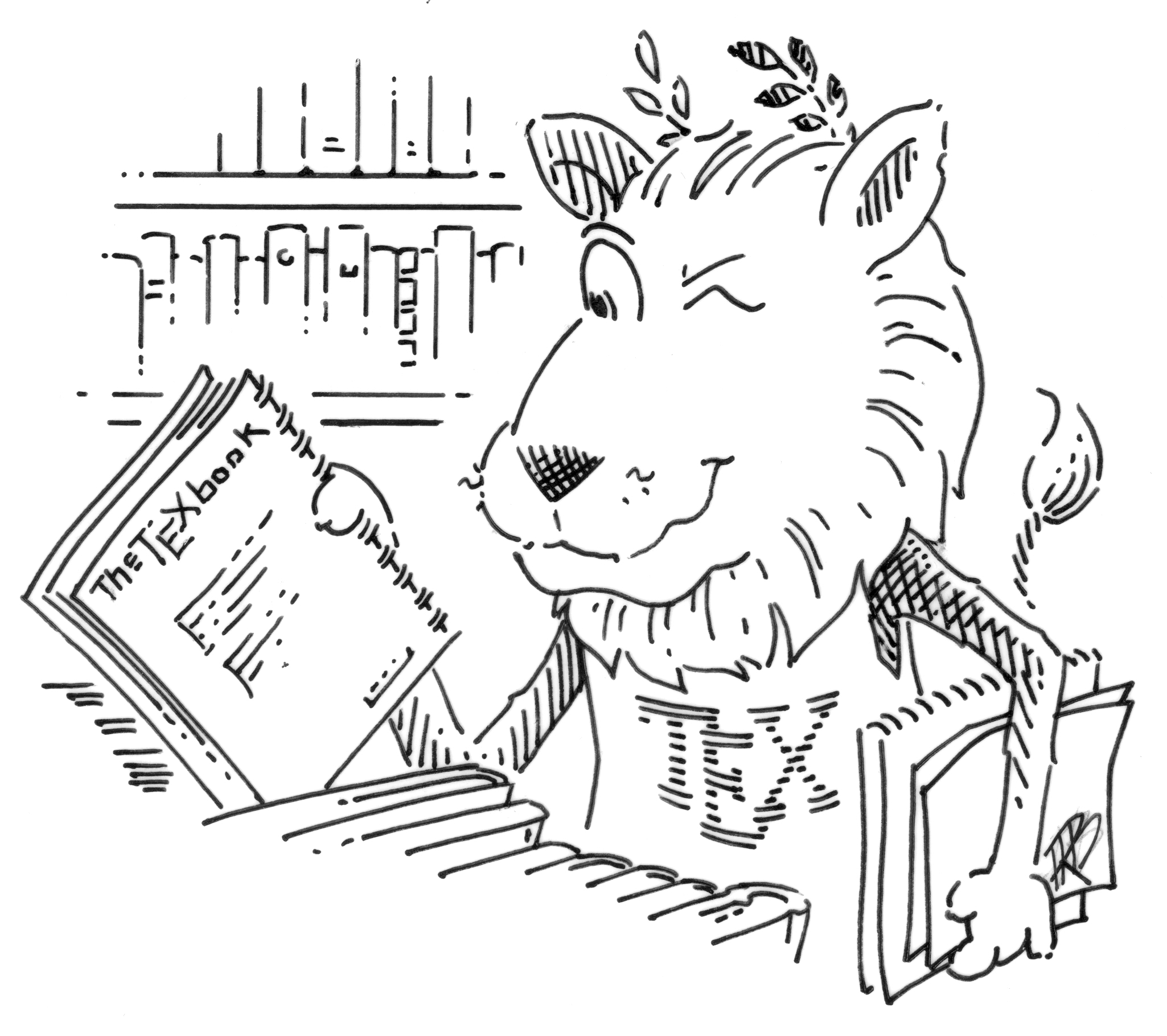 Image of TeX Lion. Click on image to link to page on
	  LaTeX training.